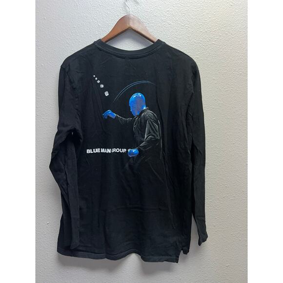 Blue Man Group Long Sleeve Shirt Marshmallow Throw Graphic Promo Tee Medium - Picture 6 of 9